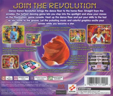 Dance Dance Revolution (US) box cover back